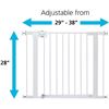 Image 2 : NEW AUTO CLOSE SAFETY GATE W284 WHITE
