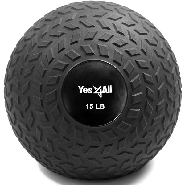 NEW YES4ALL 15LB SLAM BALL