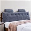 Image 1 : BRAND NEW EUHAMS KING SIZE HEADBOARD PILLOW - GRAY