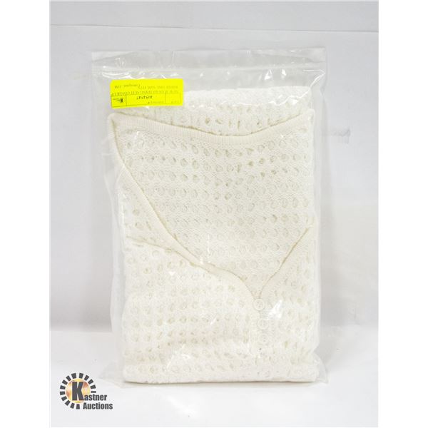 NEW JFAN BATHING SUIT COVER UP WHITE ONE SIZE FITS