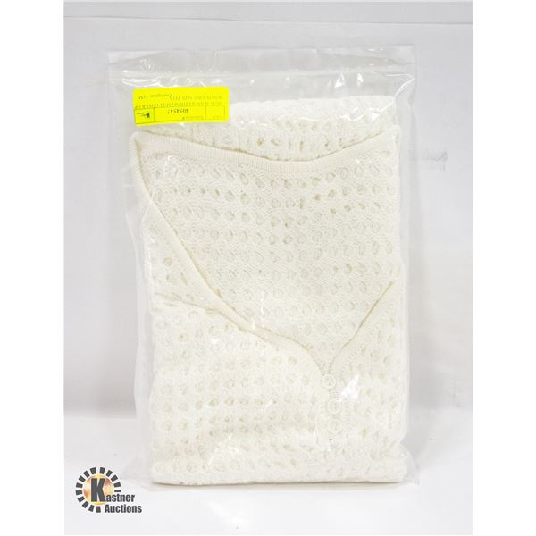 NEW JFAN BATHING SUIT COVER UP WHITE ONE SIZE FITS