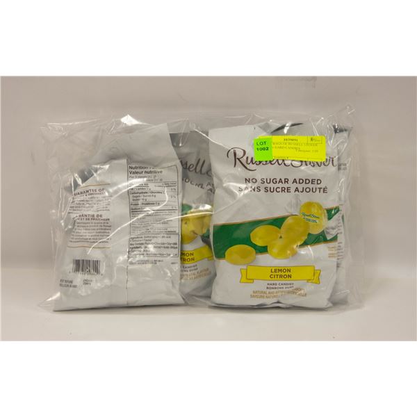 NEW 5 BAGS OF RUSSELL STOVER LEMON HARD CANDIES