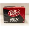 Image 1 : NEW 12 PACK DR. PEPPER ZERO SUGAR SODA