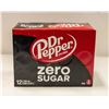 Image 1 : NEW 12 PACK DR. PEPPER ZERO SUGAR SODA