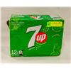 Image 1 : NEW 12 PACK 7UP LEMON LIME SODA