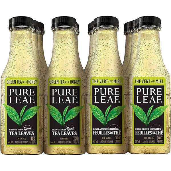 NEW 12 PACK PURE LEAF GREEN TEA WITH HONEY