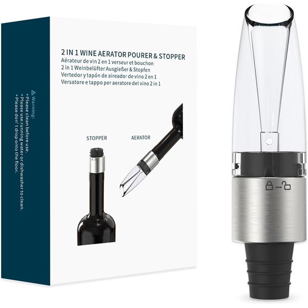 NEW KITCHENDAO 2 IN 1 WINE AERATOR POURER/STOPPER