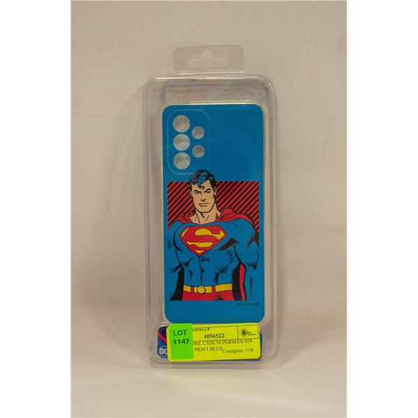 NEW PHONE CASE SUPERMAN 029 DC FULL PRINT BLUE
