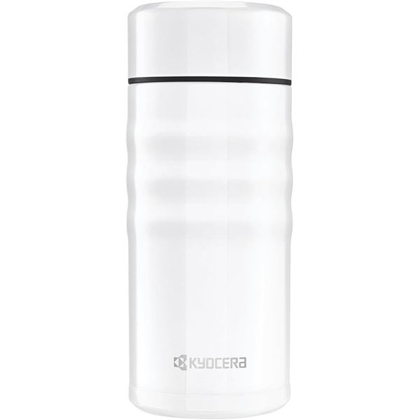 NEW 17 OZ CERAMIC COATED TRAVEL MUG WHITE