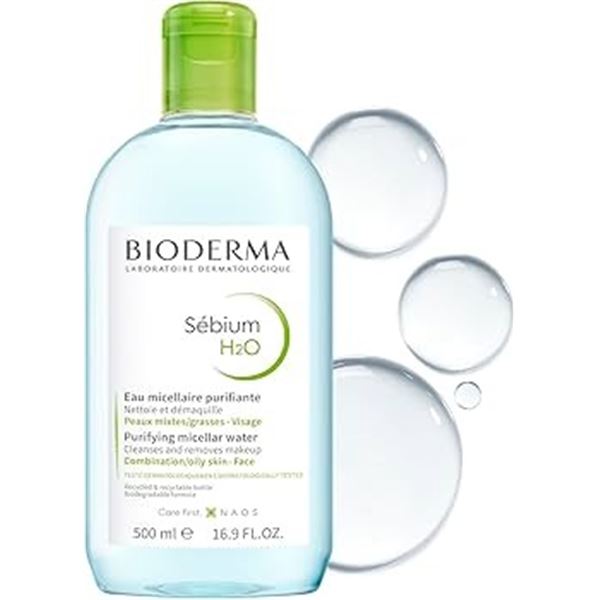 BRAND NEW 2 X 500ML BIODERMA SEBIUM H20