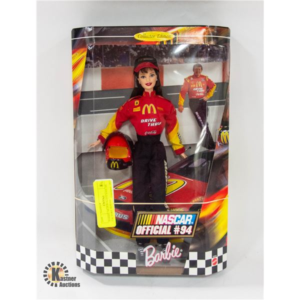 BARBIE MCDONALD’S NASCAR FACTORY SEALED