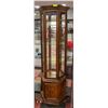 SOLID WOOD CURIO CABINET 25" X 12" X 7"