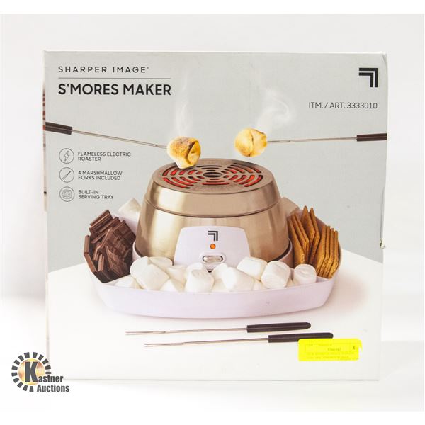 NEW SHARPER IMAGE INDOOR ELECTRIC S'MORES MAKER