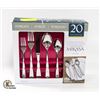 NEW MIKASA LOFTON 20 PC PREMIUM CUTLERY SET