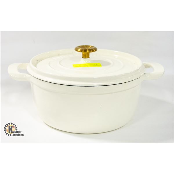 TRAMONTINA 5.7 LITER ENAMELED CAST IRON POT W/