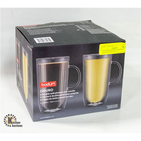 NEW BODUM DOURO 4 DOUBLE WALL GLASSES SET
