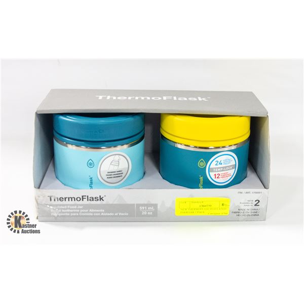 NEW THERMOFLASK INSULATED FOOD JAR 2 PACK