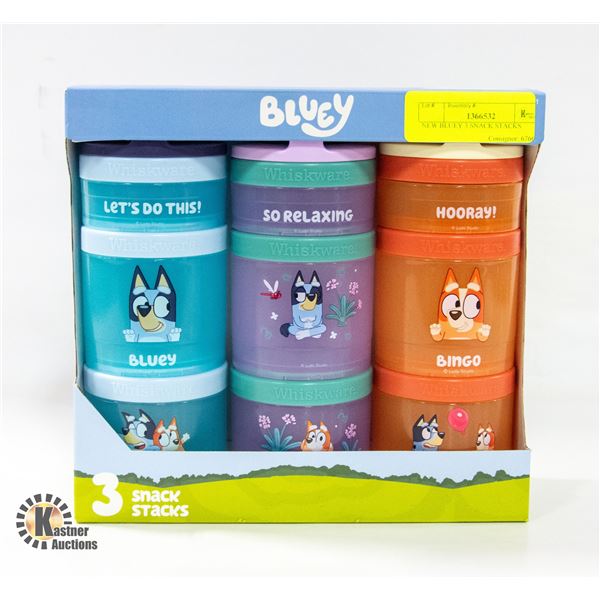 NEW BLUEY 3 SNACK STACKS