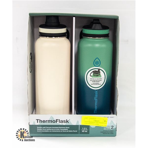 NEW THERMOFLASK DOUBLE-WALL VACUUM INSULATED