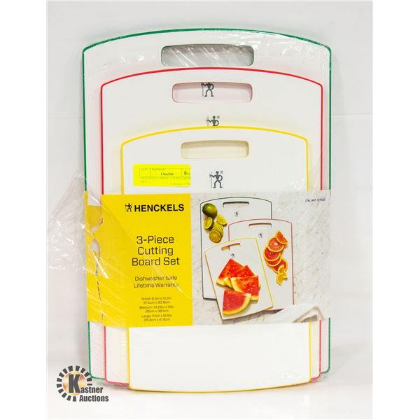HENCKELS 3 PIECE CUTTING BOARD SET