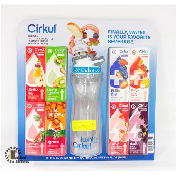 NEW SEALED CIRKUL FLAVOURED WATER SET INCLUDES