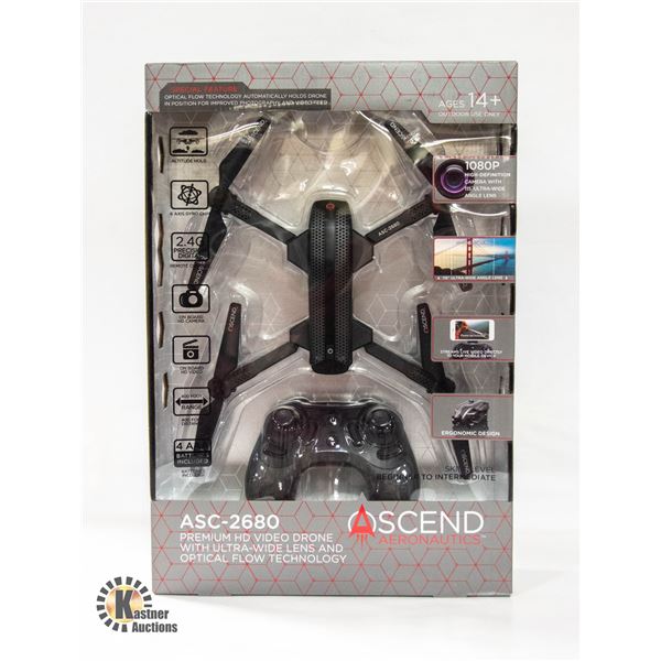 NEW ASCEND ASC-2680 PREMIUM HD VIDEO DRONE