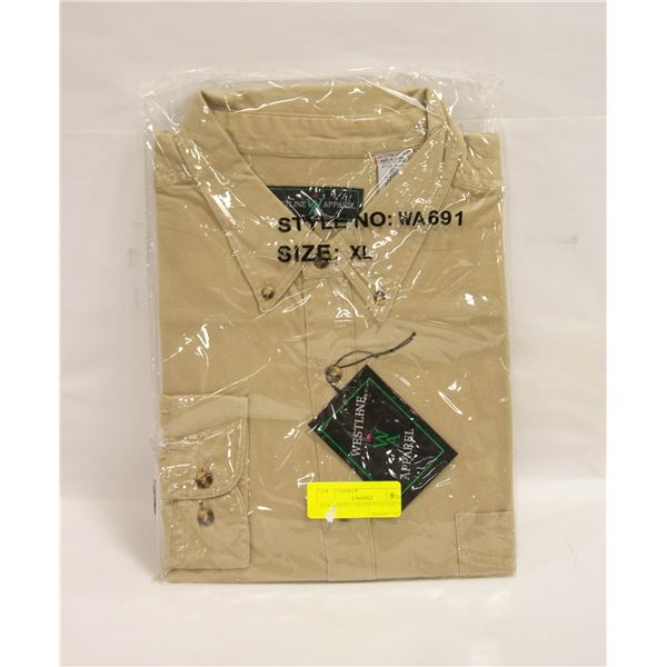 NEW SHIRTS 1 DENIM 1TAN SIZE XL