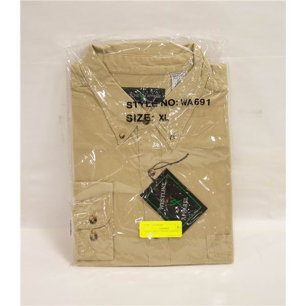 NEW SHIRTS 1 DENIM 1TAN SIZE XL
