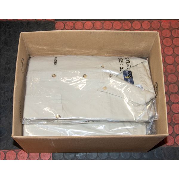 NEW SHIRTS CASE OF NINE NATURAL XL