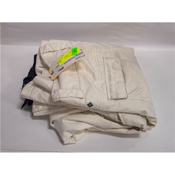 SNOWBOARD PANTS COLUMBIA WHITE SIZE L