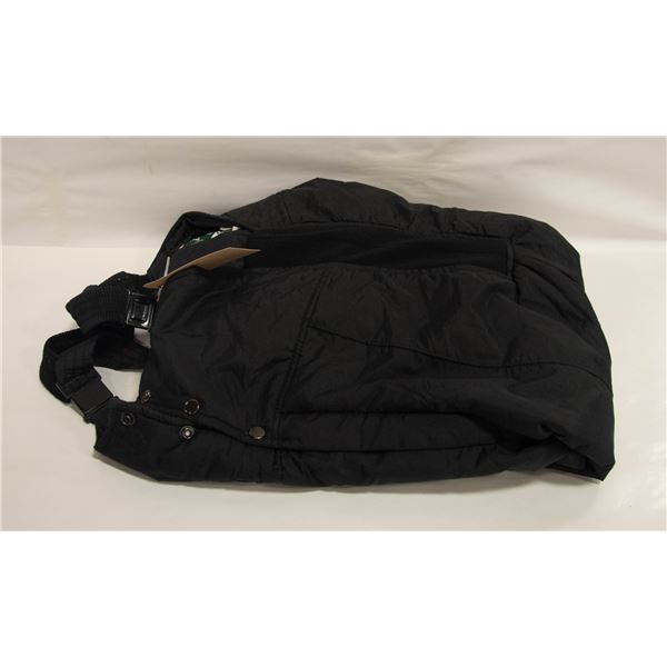 SNOWBOARD PANT W/BIB BLACK SIZE L