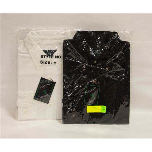 NEW SHIRTS 1BLACK 1 WHITE SIZE M