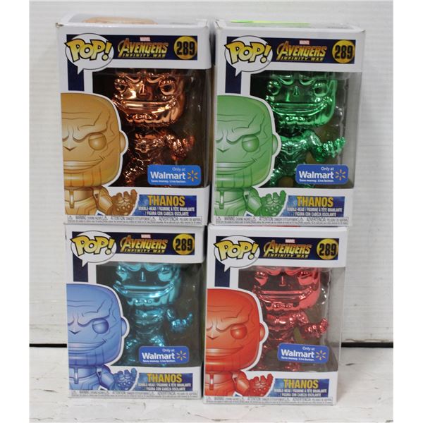 NEW SET OF 4 THANOS FUNKO