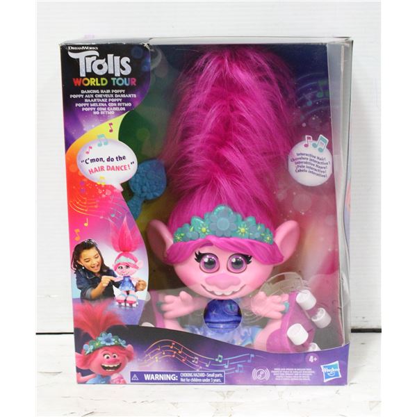 NEW TROLLS DANCING HAIR POPPY