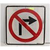 Image 1 : NO TURN TRAFFIC SIGN