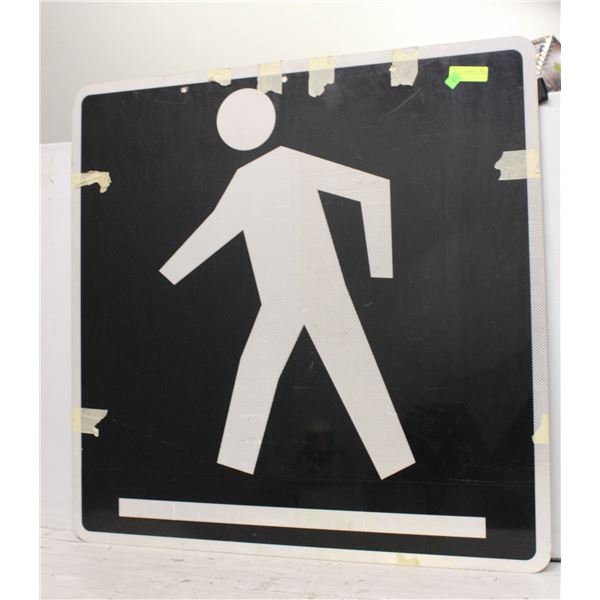 LARGE PEDESTRIAN CROSSING SIGN