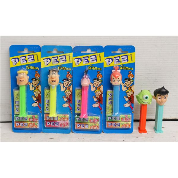 SET VINTAGE FLINTSTONE PEZ IN ORIGINAL