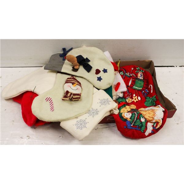 10 XMAS STOCKINGS-SMALL TO X-LARGE