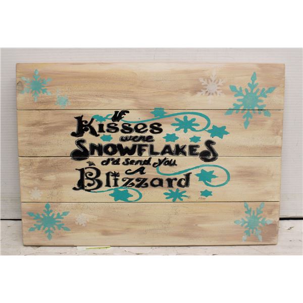 CHRISTMAS WINTER SIGN 14" X 20"