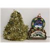 Image 1 : CHRISTMAS ADVENT CLOCK W/ LIGHT UP TREE.