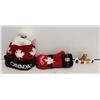 Image 1 : HUDSON BAY LOT W/ MITTS, BEAVER CANOE & NEW TOQUE