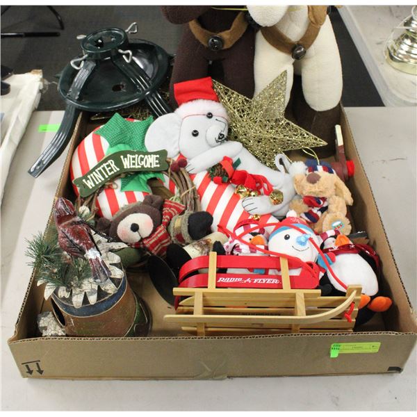CHRISTMAS DECORATIONS & TREE STAND