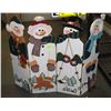 Image 1 : 36" WOODEN SNOWMAN DISPLAY 3 FT TALL