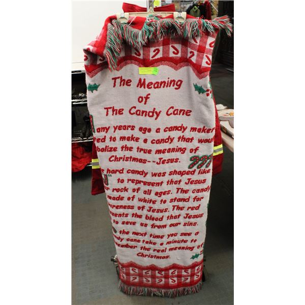 CHRISTMAS BLANKET "MEANING OF CANDY