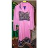 Image 1 : PINK WITH INDIGO AND GOLD INDIAN LADIES KAMEEZ