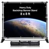 Image 1 : BRAND NEW AKTOP BACKDROP BANNER STAND 8' X 8' BLK