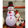 Image 1 : 8 FT APPROX INFLATABLE YARD SNOWMAN-ESTATE