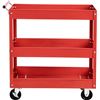 Image 2 : NEW AMAZON BASICS 3-SHELF STEEL UTILITY CART