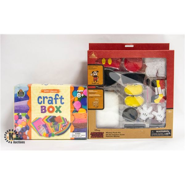 NEW 2 ITEMS DISNEY MICKEY MOUSE PLUSH