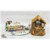 Image 1 : 2 CHRISTMAS PORCELAN VILLAGES HOUSES WORKING